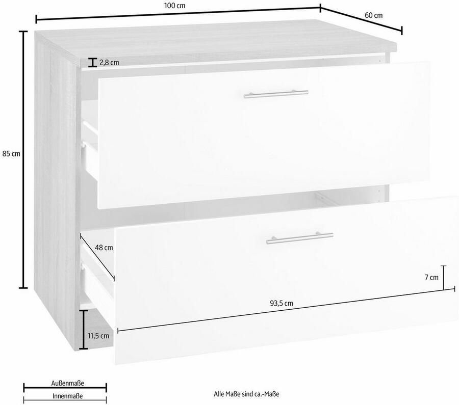 OPTIFIT Onderkast Kalmar breedte 100 cm - Foto 3
