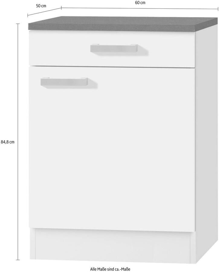 OPTIFIT Onderkast Odense 60 cm breed 50 cm diep met 1 deur en 1 lade
