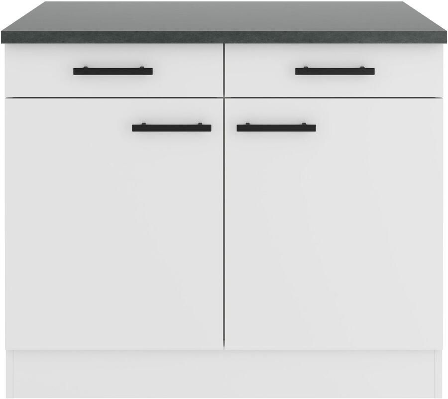 OPTIFIT Onderkast Palma Breedte 100 cm met 2 deuren en 2 lades