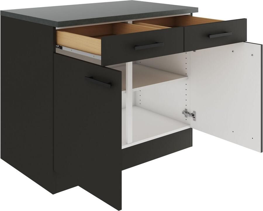 OPTIFIT Onderkast Palma Breedte 100 cm met 2 deuren en 2 lades - Foto 2