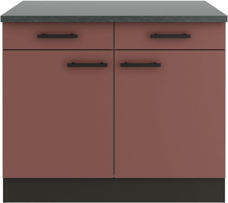 OPTIFIT Onderkast Palma Breedte 100 cm met 2 deuren en 2 lades