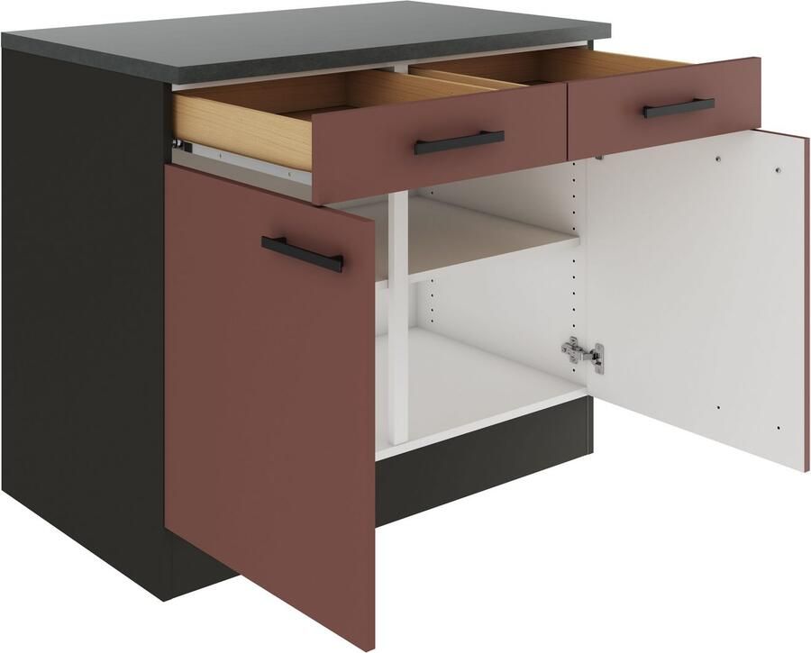 OPTIFIT Onderkast Palma Breedte 100 cm met 2 deuren en 2 lades - Foto 2