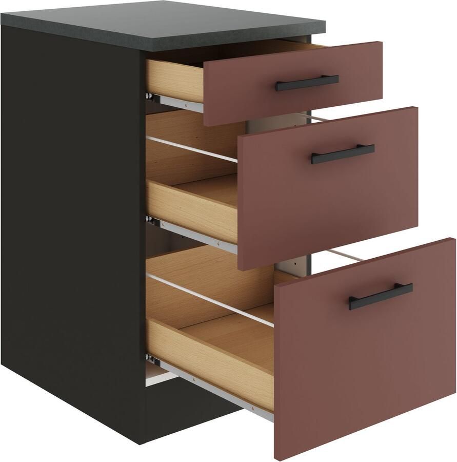 OPTIFIT Onderkast Palma Breedte 50 cm met 3 lades