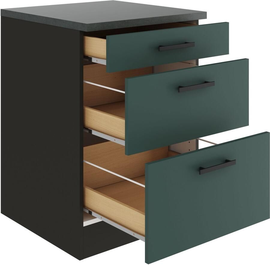 OPTIFIT Onderkast Palma Breedte 60 cm met 3 lades