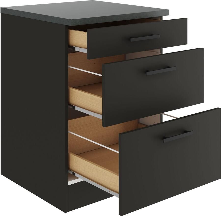 OPTIFIT Onderkast Palma Breedte 60 cm met 3 lades