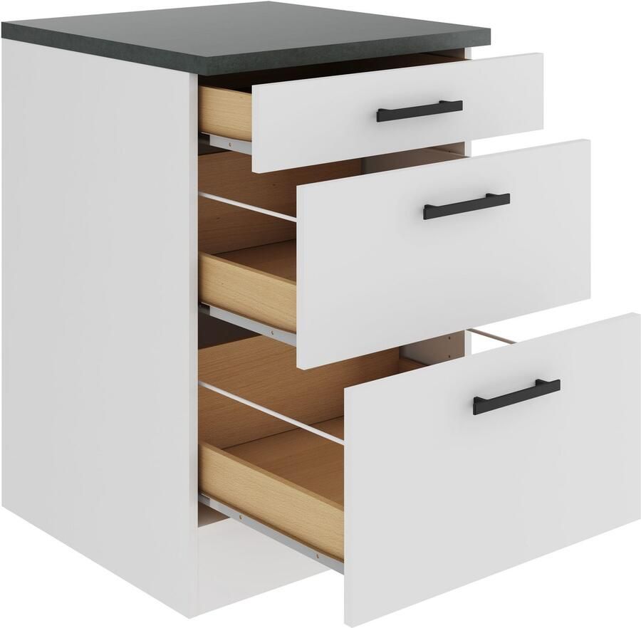 OPTIFIT Onderkast Palma Breedte 60 cm met 3 lades