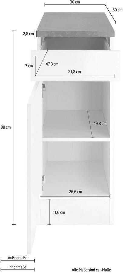 OPTIFIT Onderkast Roth Breedte 30 cm