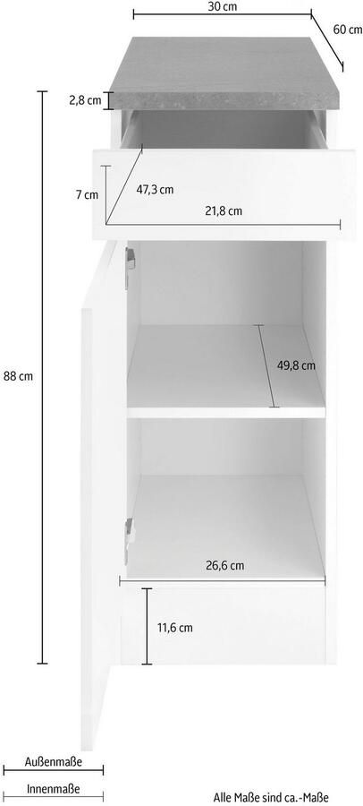 OPTIFIT Onderkast Roth Breedte 30 cm