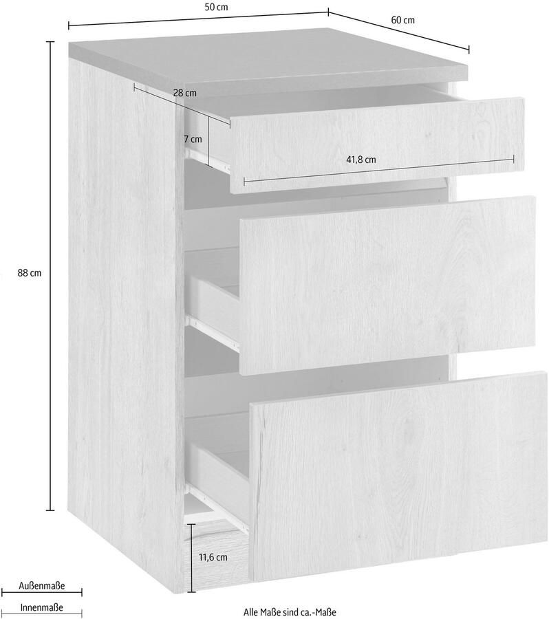 OPTIFIT Onderkast Roth Breedte 50 cm