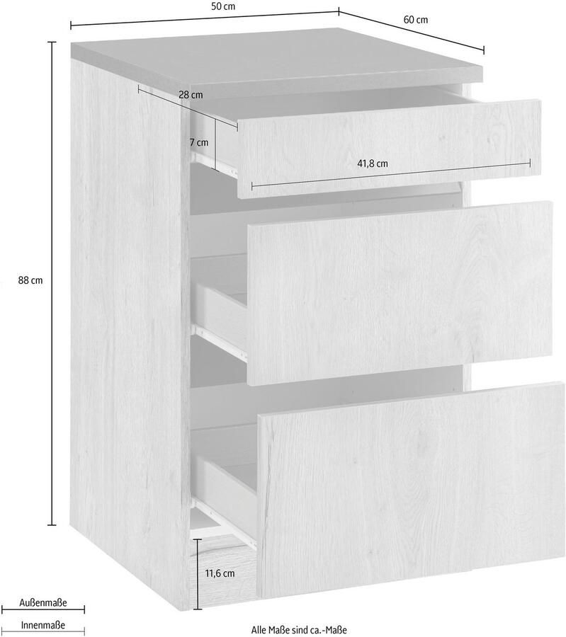 OPTIFIT Onderkast Roth Breedte 50 cm