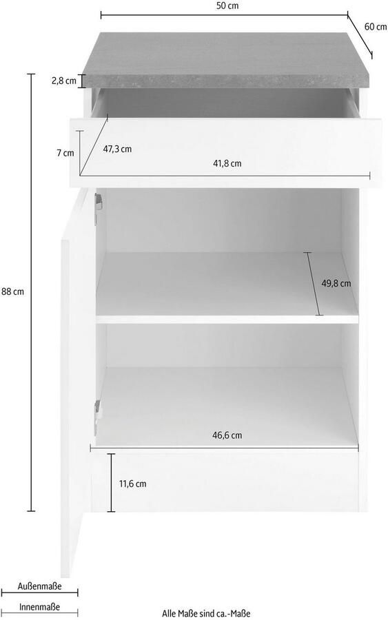 OPTIFIT Onderkast Roth Breedte 50 cm