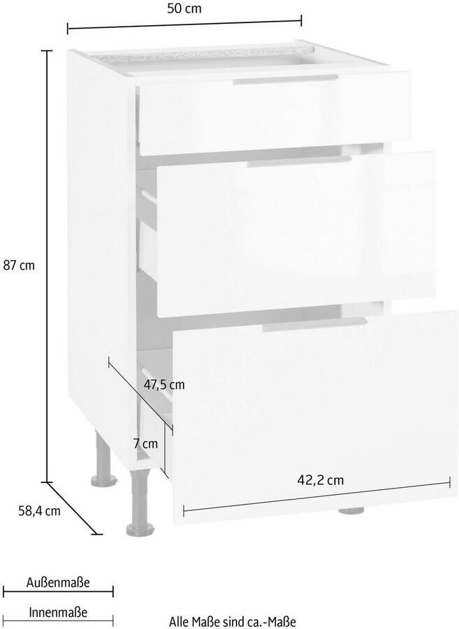 OPTIFIT Onderkast Tara volledig uittrekbaar en soft-closefunctie breedte 50 cm - Foto 2