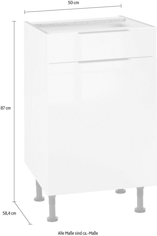 OPTIFIT Onderkast Tara volledig uittrekbaar en soft-closefunctie breedte 50 cm