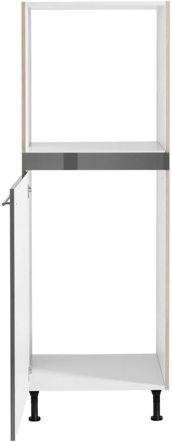 OPTIFIT Oven- koelkastombouw Bern 60 cm breed 176 cm hoog in hoogte verstelbare stelpootjes met metalen greep - Foto 5