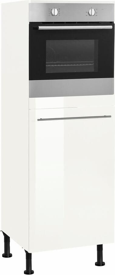 OPTIFIT Oven- koelkastombouw Bern 60 cm breed 176 cm hoog in hoogte verstelbare stelpootjes met metalen greep - Foto 3