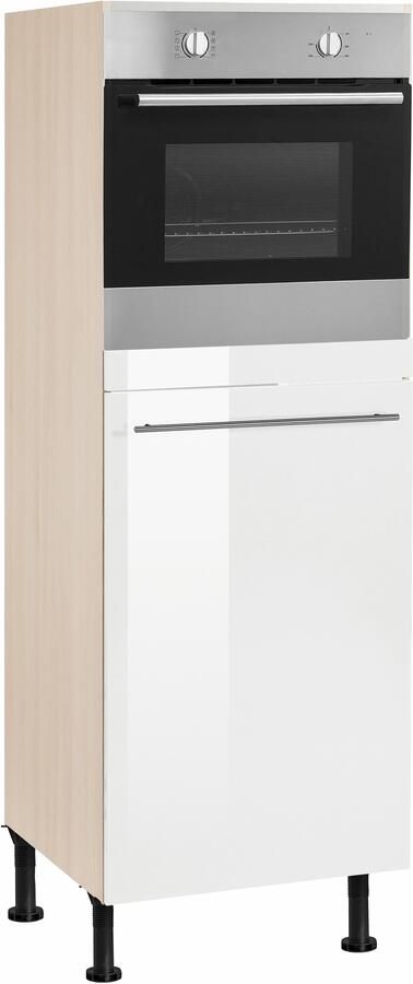 OPTIFIT Oven- koelkastombouw Bern 60 cm breed 176 cm hoog in hoogte verstelbare stelpootjes met metalen greep - Foto 4