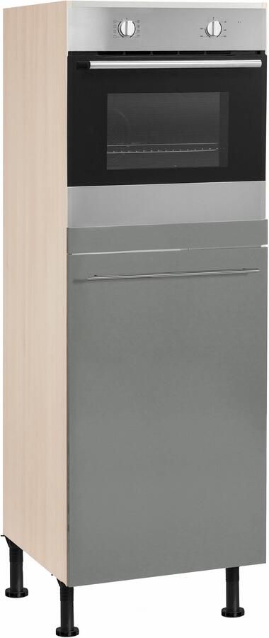 OPTIFIT Oven- koelkastombouw Bern 60 cm breed 176 cm hoog in hoogte verstelbare stelpootjes met metalen greep - Foto 4