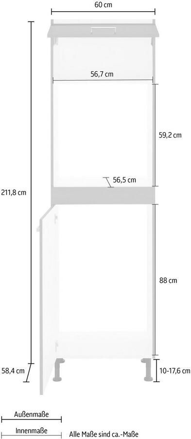 OPTIFIT Oven- koelkastombouw Parma Breedte 60 cm - Foto 2