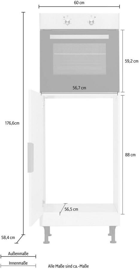 OPTIFIT Oven- koelkastombouw Tara
