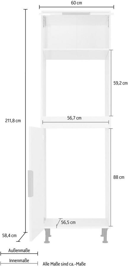 OPTIFIT Oven- koelkastombouw Tara