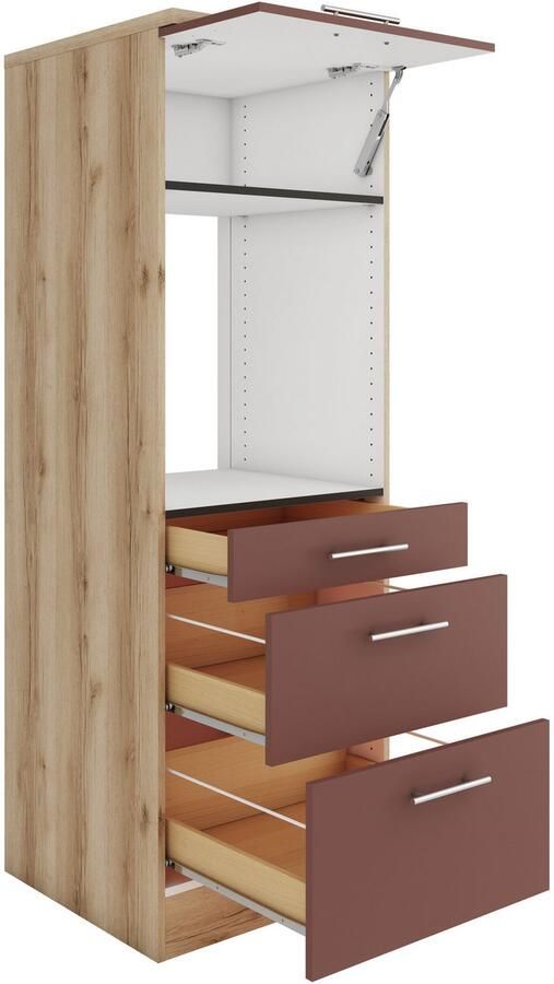 OPTIFIT Ovenombouwkast Bella Breedte 60 cm met 3 lades en 1 klep