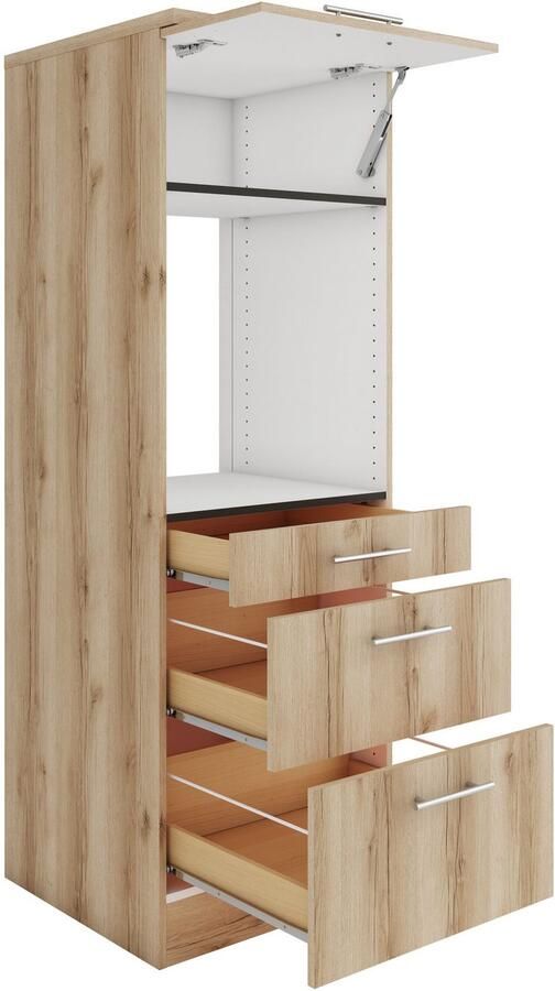 OPTIFIT Ovenombouwkast Bella Breedte 60 cm met 3 lades en 1 klep