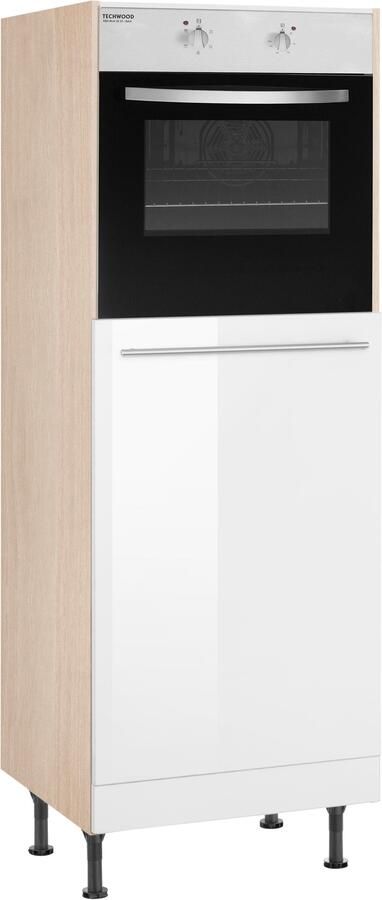 OPTIFIT Ovenombouwkast Bern 60 cm breed 176 cm hoog in hoogte verstelbare stelpootjes met metalen greep - Foto 2