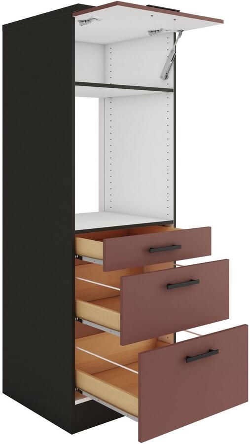 OPTIFIT Ovenombouwkast Palma Breedte 60 cm 3 lades 1 klep