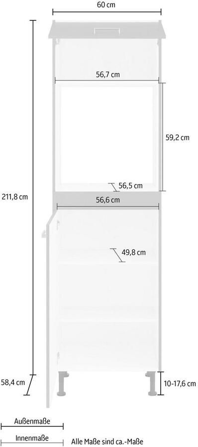 OPTIFIT Ovenombouwkast Parma Breedte 60 cm