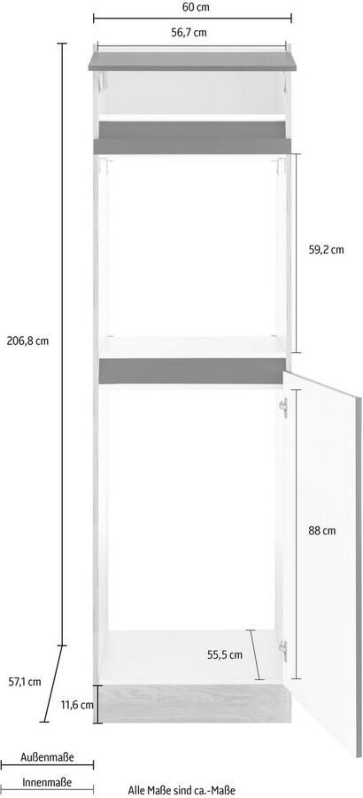 OPTIFIT Ovenombouwkast Roth Breedte 60 cm - Foto 2