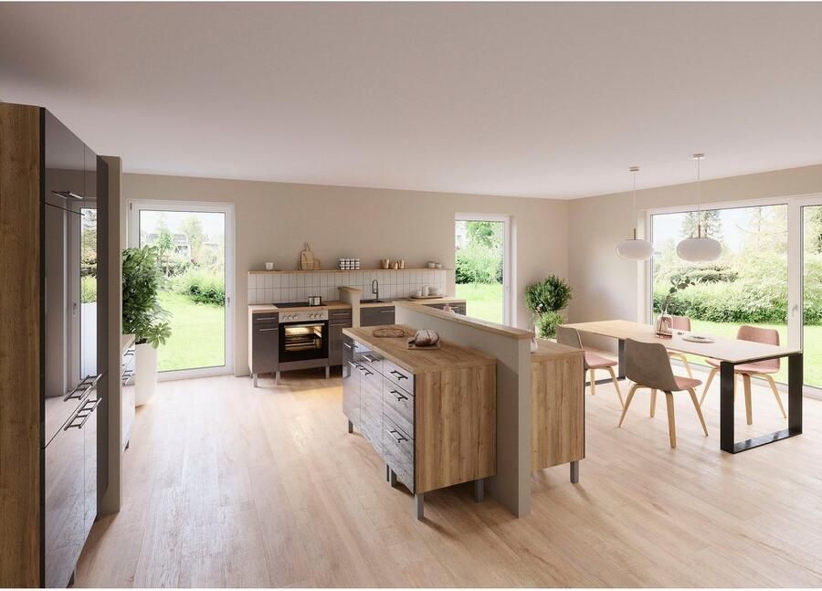 OPTIFIT Pantry keuken Lilly Breedte 120 cm optioneel met elektrisch apparaat