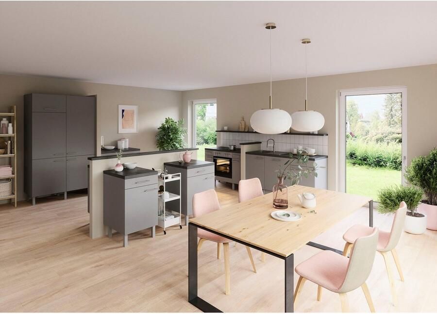 OPTIFIT Pantry keuken Lilly Breedte 120 cm optioneel met elektrisch apparaat