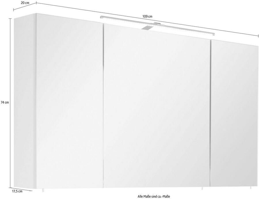 OPTIFIT Spiegelkast AVA met ledverlichting