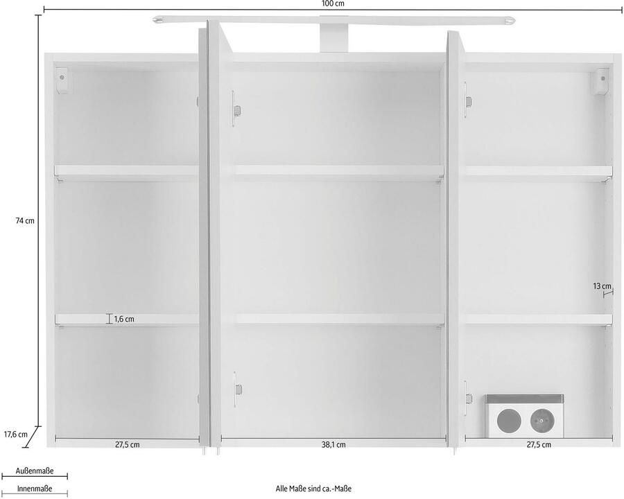 OPTIFIT Spiegelkast Bern - Foto 2