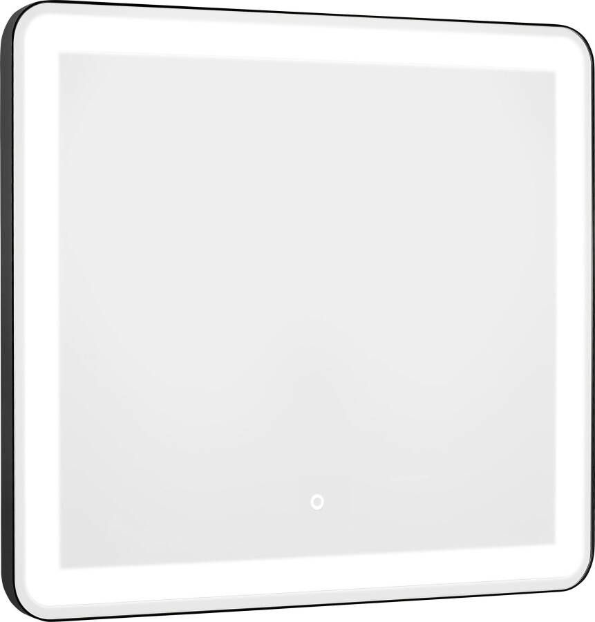 OTTO Badspiegel LED Spiegel Lana Spiegel met zwarte lijst en afgeronde hoeken (complete set 1 stuk) - Foto 8