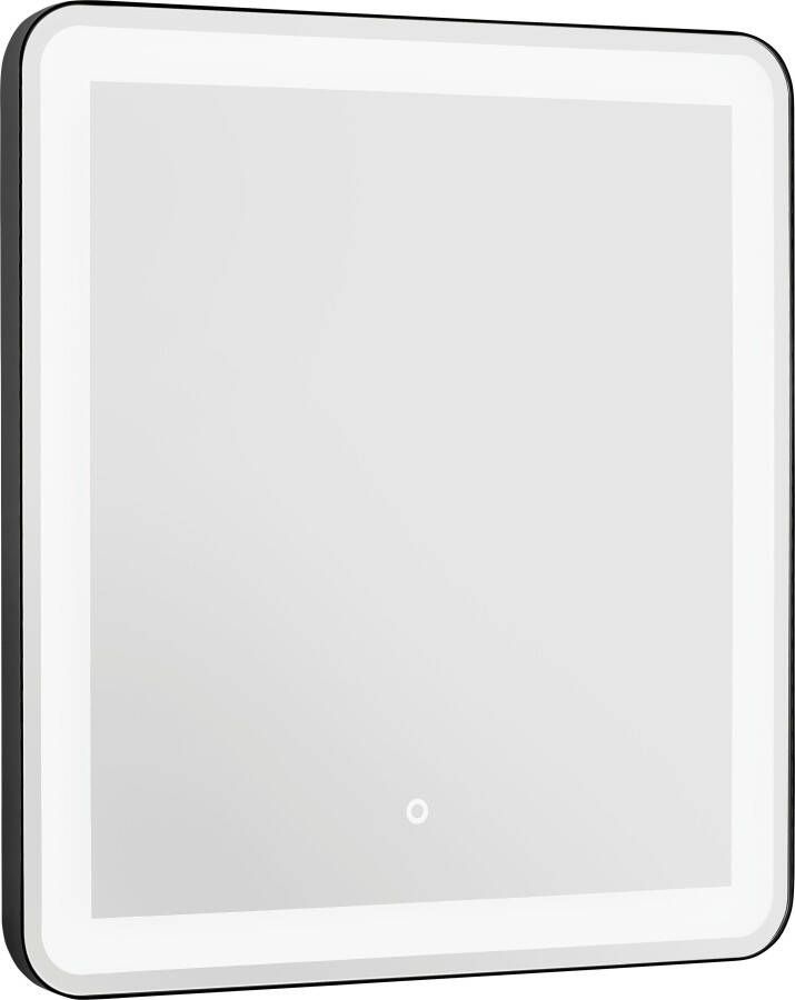 OTTO Badspiegel LED Spiegel Lana Spiegel met zwarte lijst en afgeronde hoeken (complete set 1 stuk) - Foto 9