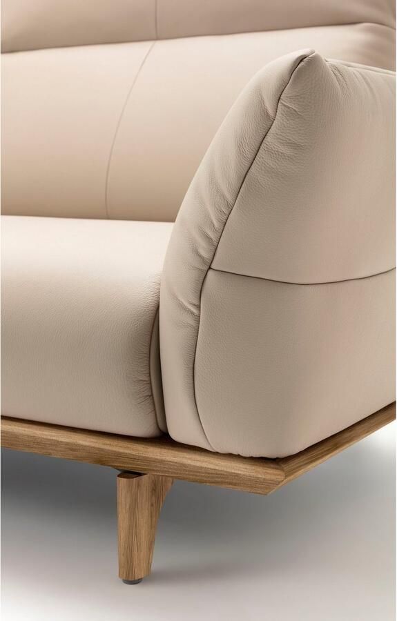 OTTO Creation BY ROLF BENZ 3-zitsbank Hs.460 Onderstel in walnotenhout walnotenhouten poten breedte 208 cm - Foto 2