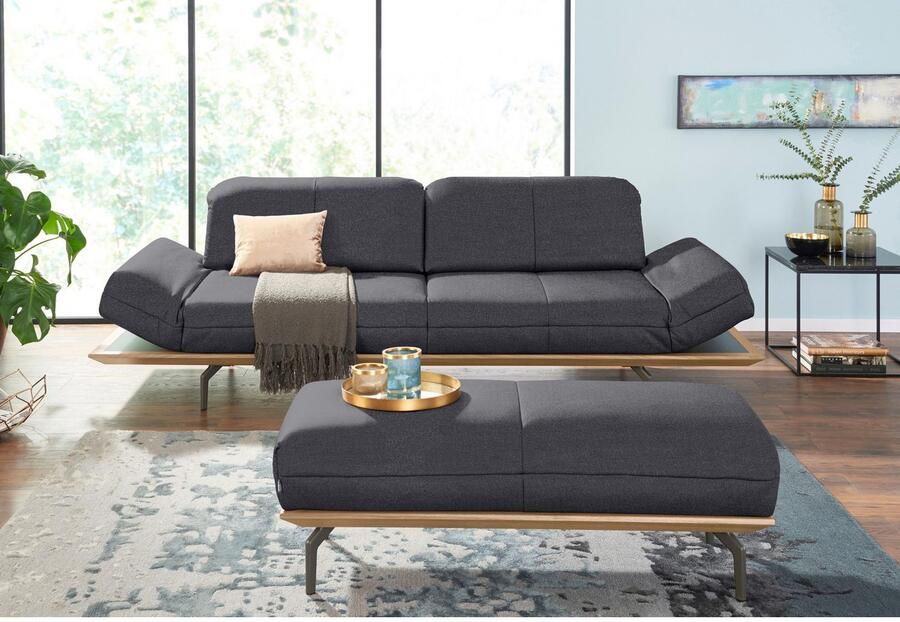 OTTO Creation BY ROLF BENZ 3-zitsbank CR.420 design bank loungesofa in 2 kwaliteiten houten frame in eiken natuur of noten breedte 232 cm - Foto 2