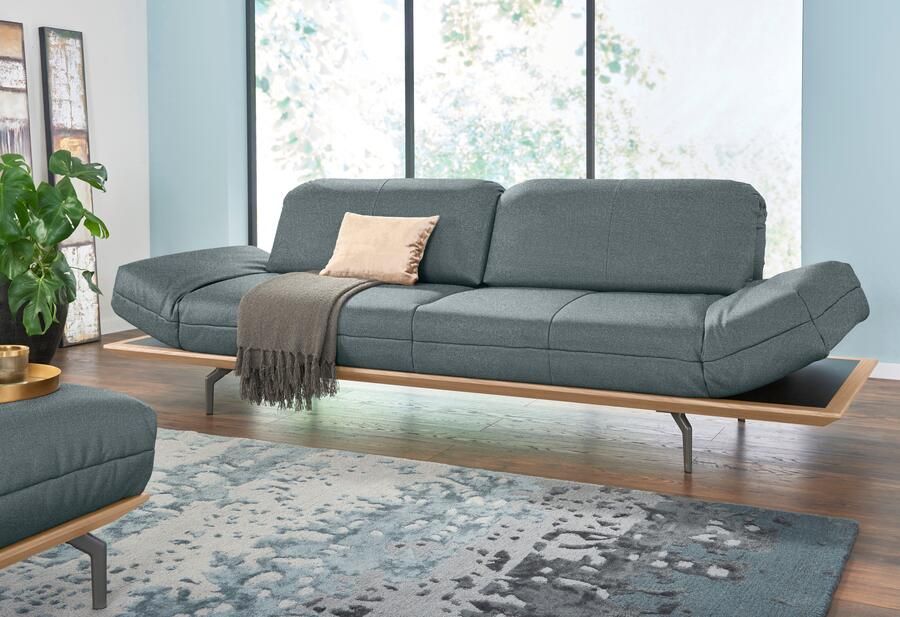 OTTO Creation BY ROLF BENZ 3-zitsbank CR.420 design bank loungesofa in 2 kwaliteiten houten frame in eiken natuur of noten breedte 232 cm - Foto 5