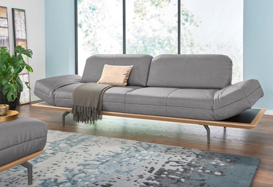 OTTO Creation BY ROLF BENZ 3-zitsbank CR.420 design bank loungesofa in 2 kwaliteiten houten frame in eiken natuur of noten breedte 232 cm - Foto 5