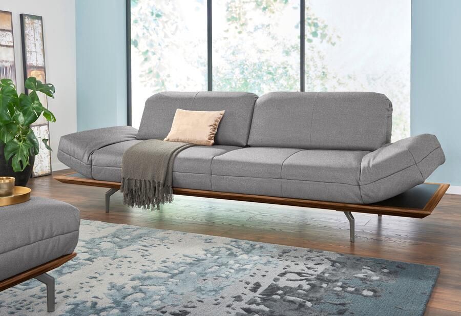 OTTO Creation BY ROLF BENZ 3-zitsbank CR.420 design bank loungesofa in 2 kwaliteiten houten frame in eiken natuur of noten breedte 232 cm - Foto 5