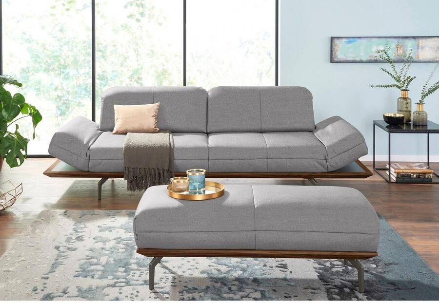 OTTO Creation BY ROLF BENZ 3-zitsbank CR.420 design bank loungesofa in 2 kwaliteiten houten frame in eiken natuur of noten breedte 232 cm - Foto 2