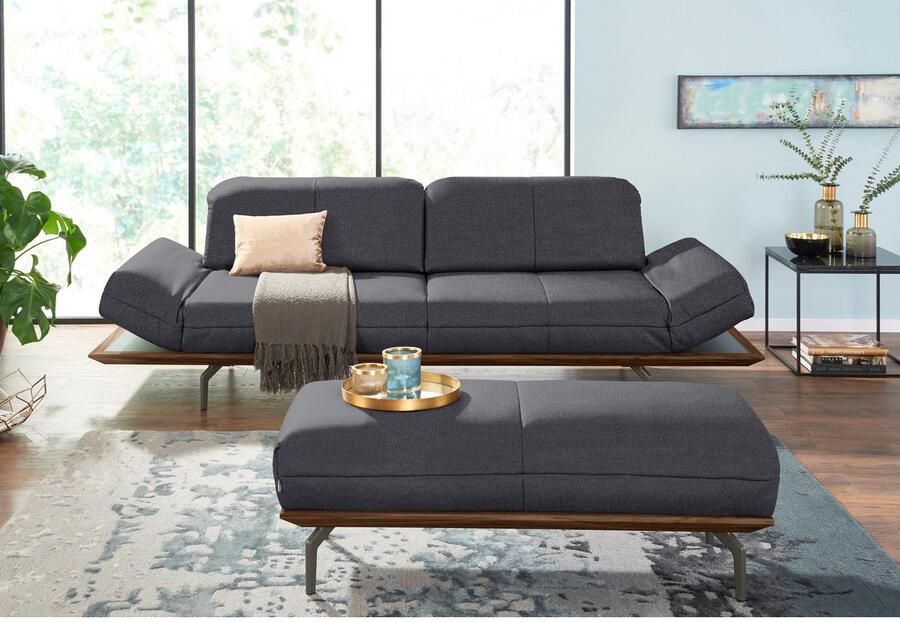 OTTO Creation BY ROLF BENZ 3-zitsbank CR.420 design bank loungesofa in 2 kwaliteiten houten frame in eiken natuur of noten breedte 232 cm - Foto 2