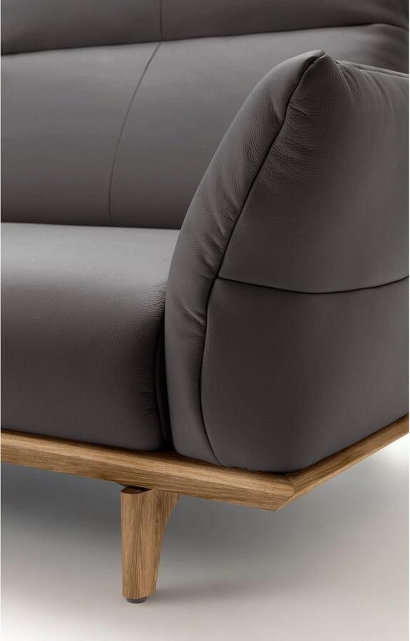 OTTO Creation BY ROLF BENZ 3-zitsbank Hs.460 Onderstel in walnotenhout walnotenhouten poten breedte 208 cm - Foto 2