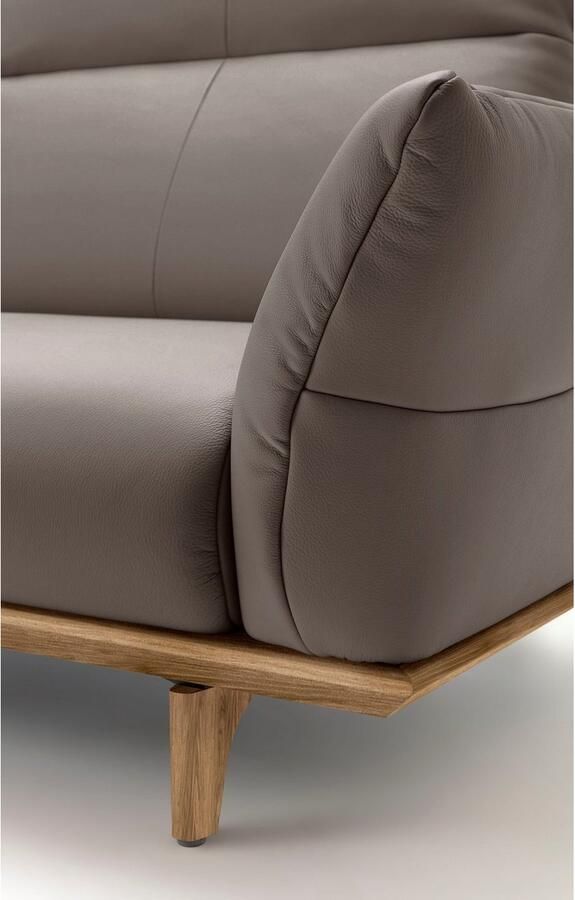 OTTO Creation BY ROLF BENZ 3-zitsbank Hs.460 Onderstel in walnotenhout walnotenhouten poten breedte 208 cm - Foto 2