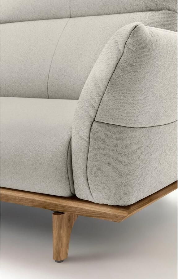 OTTO Creation BY ROLF BENZ 4-zitsbank Hs.460 Onderstel in walnotenhout walnotenhouten poten breedte 248 cm - Foto 2