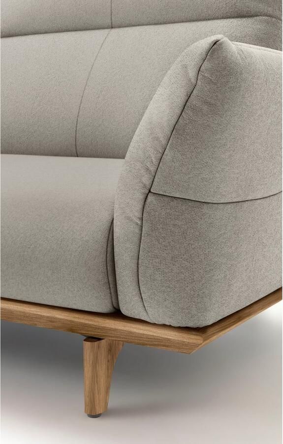 OTTO Creation BY ROLF BENZ 4-zitsbank Hs.460 Onderstel in walnotenhout walnotenhouten poten breedte 248 cm - Foto 2