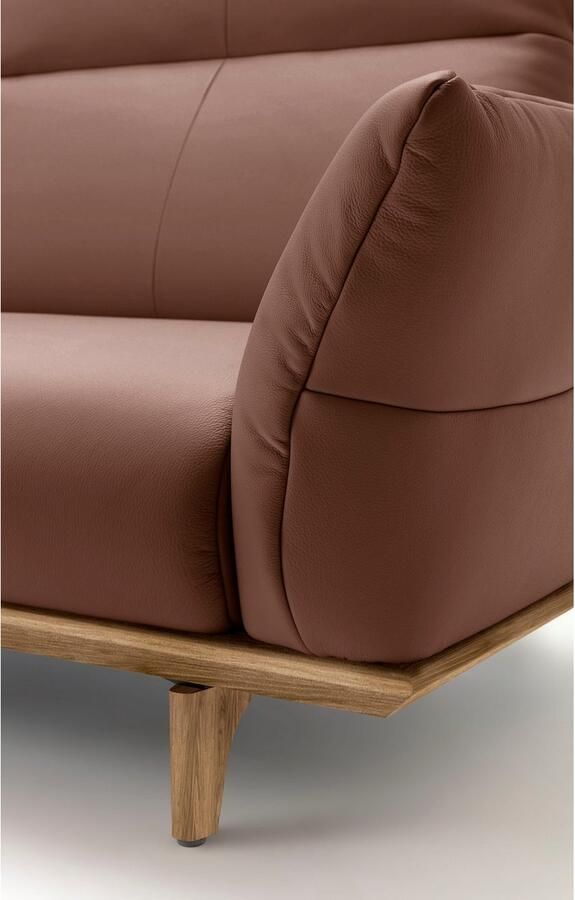 OTTO Creation BY ROLF BENZ 4-zitsbank Hs.460 Onderstel in walnotenhout walnotenhouten poten breedte 248 cm - Foto 2