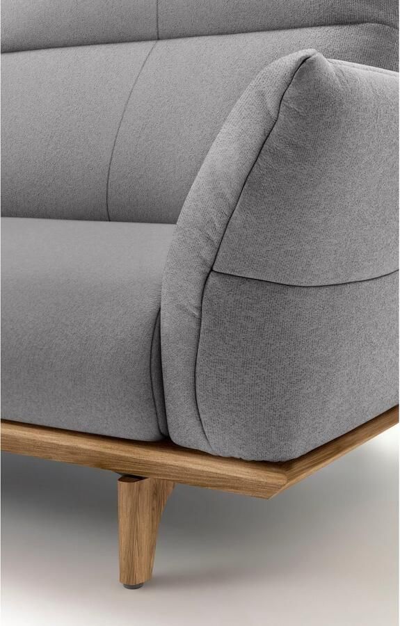 OTTO Creation BY ROLF BENZ 4-zitsbank Hs.460 Onderstel in walnotenhout walnotenhouten poten breedte 248 cm - Foto 2