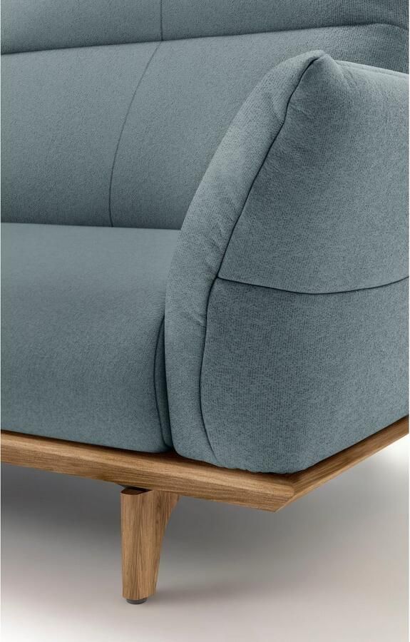 OTTO Creation BY ROLF BENZ 4-zitsbank Hs.460 Onderstel in walnotenhout walnotenhouten poten breedte 248 cm - Foto 2